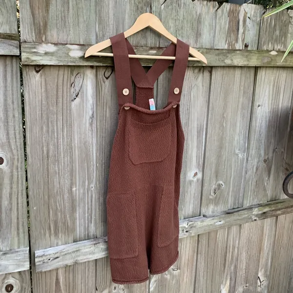 Free People Over It Short One Piece Brown Size M - Image 12