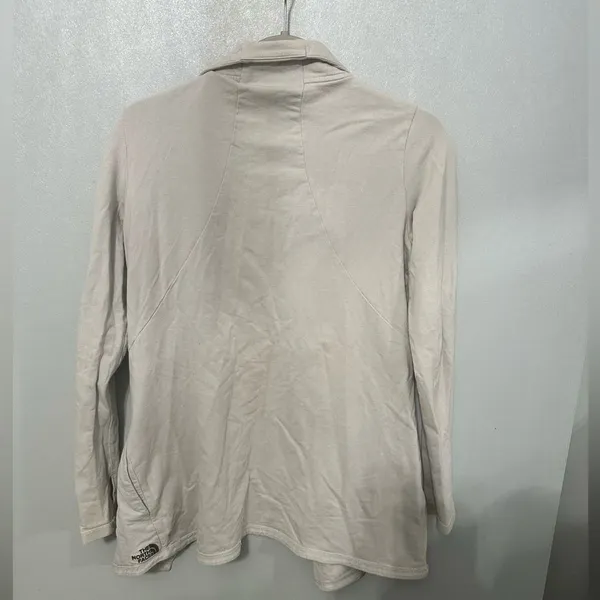 The North Face Womens Agave Moto Jacket Asymmetrical Zip Oatmeal Small - Image 3