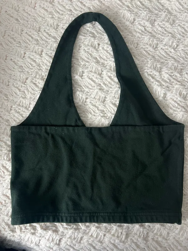 Brandy Melville Green Halter Top - Image 2