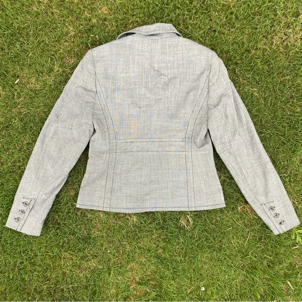 7th Ave NY sz 2 gray Blazer jacket career - Image 4