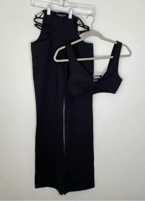 I. Am. Gia 2 Piece Pants Set Black XXS - Image 7
