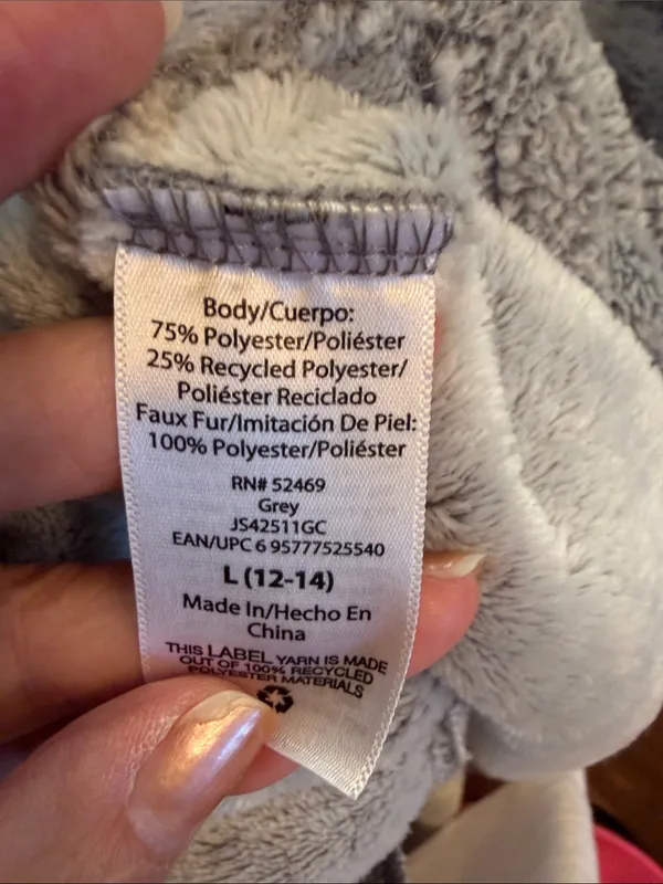 👘👘👘BOGOHO👘👘👘Plush Shawl Collar Women's Robe in Gray-Large - Image 12