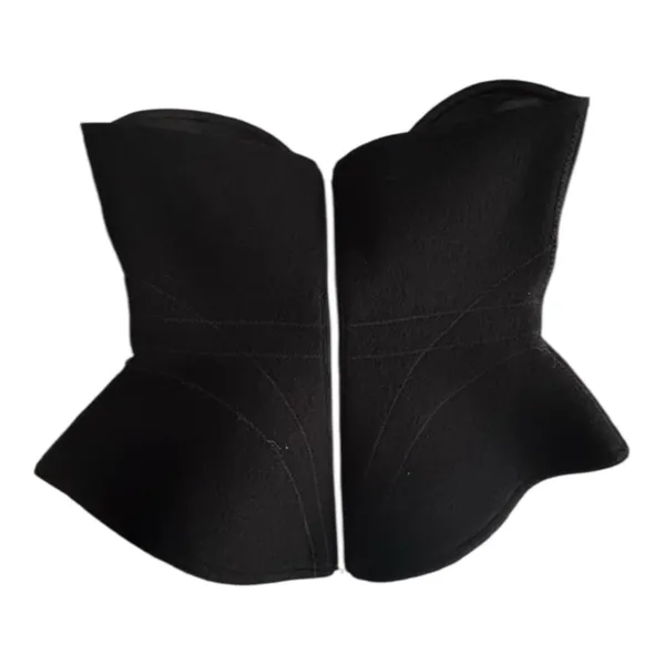 NBD ARLETTE REVOLVE Black Strapless Corset Wool Peplum Y2K Crop Top XS - Image 5
