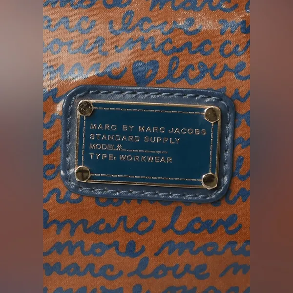 Marc by Marc Jacobs Plastic Boston Bag Orange/Blue Color Combo - Image 6