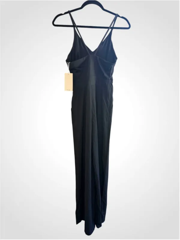 Halara Backless Side Invisible Zipper Pocket Wide Leg Quick Dry Slip Jumpsuit - Image 4