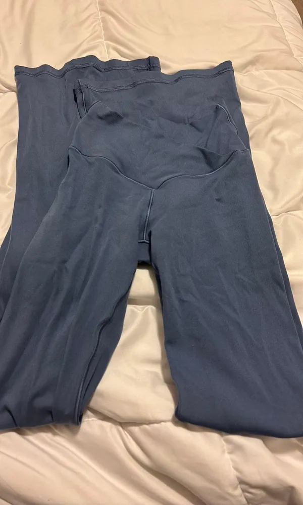 Aerie dusty blue flared leggings - Image 4