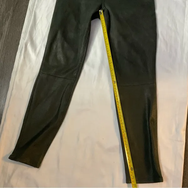 7 For All Mankind Metallic Coated High Rise Skinny Jean 28 Goth Punk Rocker Rave - Image 10