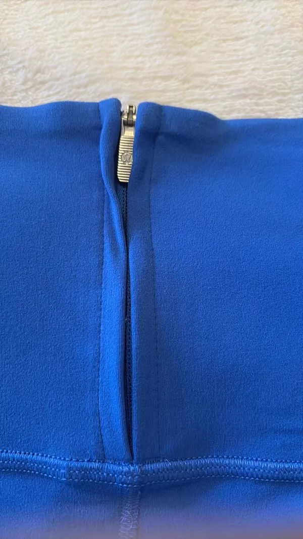 Lululemon blue zip up leggings  - Image 3