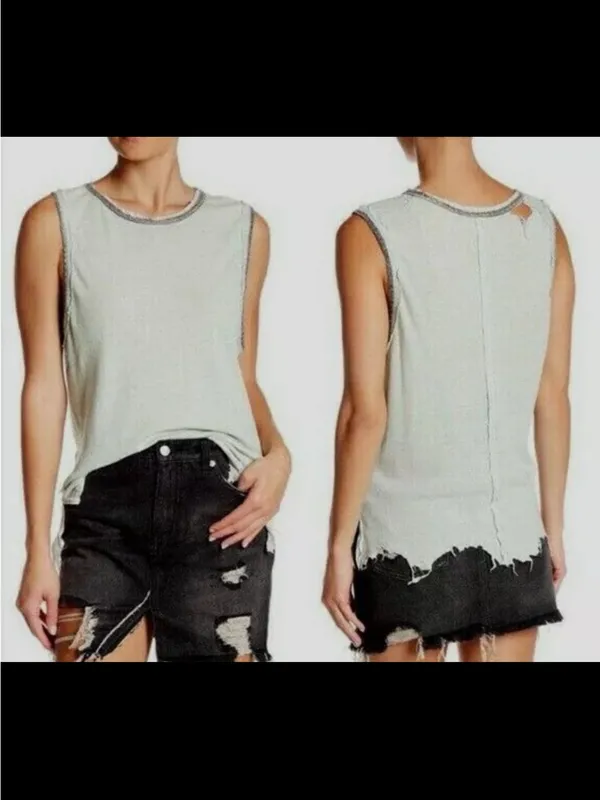 Free People distressed tank top - Image 2