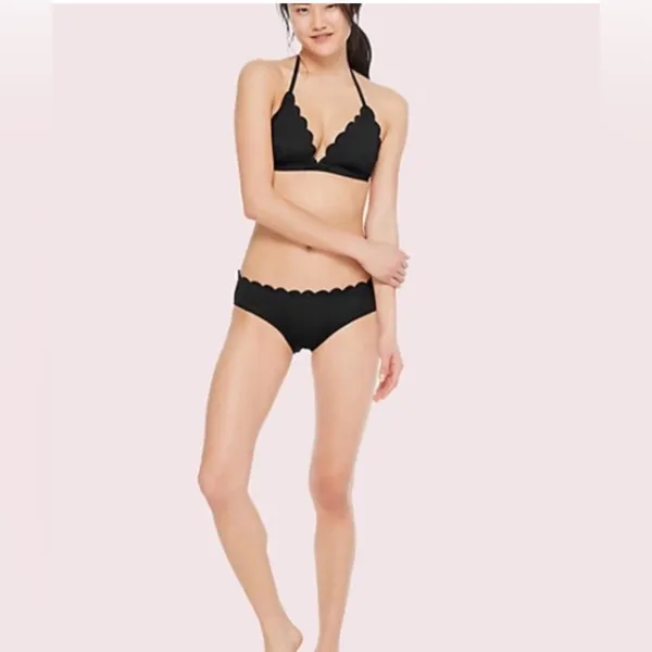 Kate Spade Scalloped Edge Dark Purple Bikini Set size‎ Medium - Image 4