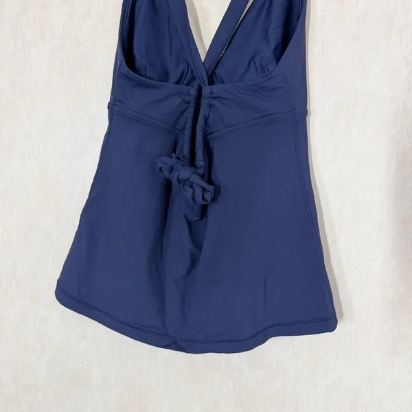 Athleta Women’s Plunge Tankini Top A-C Dress Swimwear in Blue M - Image 8