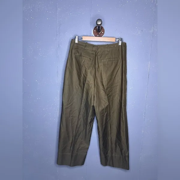 Olive Green Trousers Size 10 - Image 3