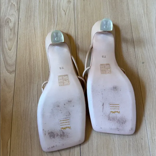 Song of Style Blush Nude Square-Toe Strappy Mules - Image 3
