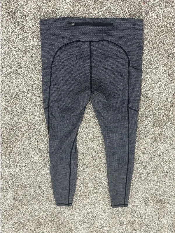 Lululemon Speed Up Tight 28" Power Luxtreme Variegated Knit Gray Pockets - Image 2