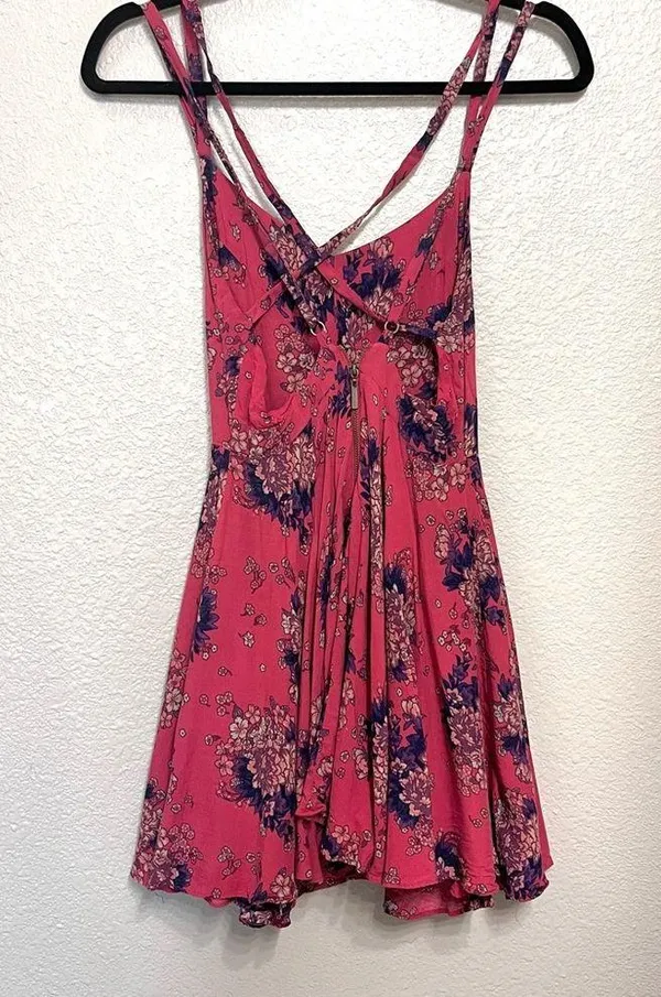 Free People Floral Print Tank Dress - Image 3