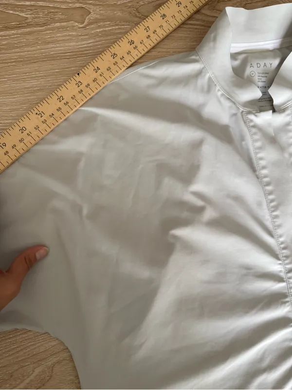All Year Round Aday Medium Something Borrowed Tunic Shirt Office Business Career Sliver - Image 8