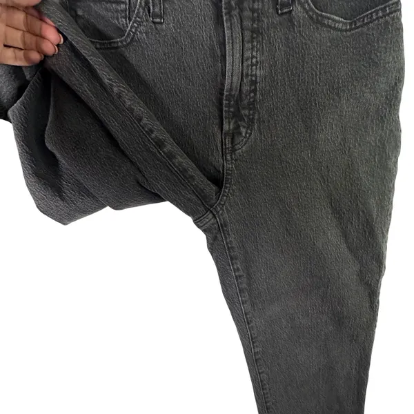 Madewell Perfect Vintage Straight Jeans Womens Black‎ High Rise Ankle 26 - Image 11