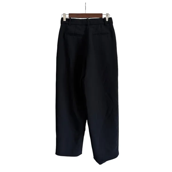 Wilfred Aritzia Black Pleated Trousers Pants Size 6 High Rise - Image 4