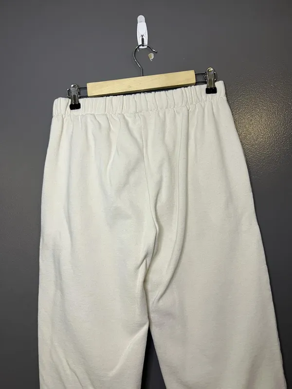 Brandy Melville Sweatpants Womens 160/84A White Fleece Jogger Elastic Waist - Image 6