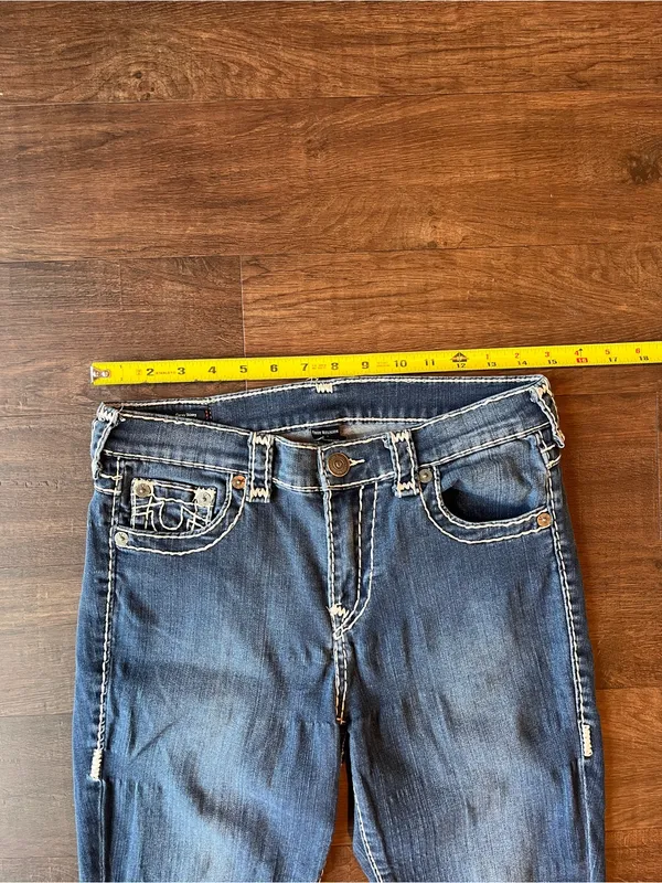 True Religion Jennie Curvy Skinny Jeans Womens 29 Medium Wash Mid Rise Denim Y2K - Image 3