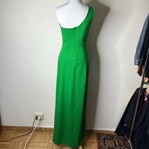 Lulus Green One Shoulder Good Times Only Maxi Dress - Image 8