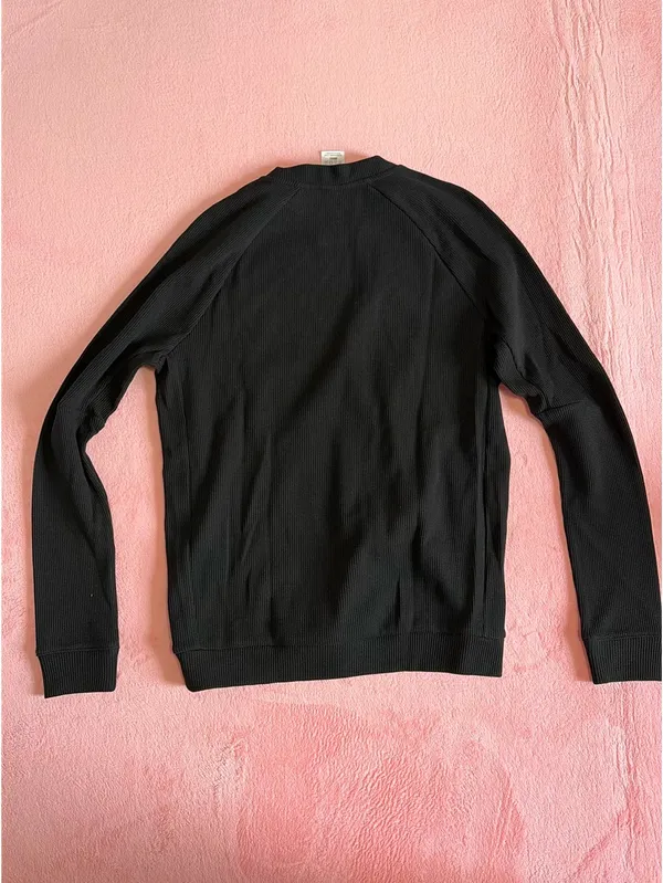 TLF waffle knit crewneck Black - Image 5