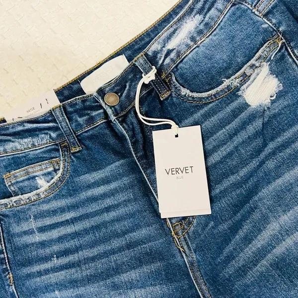 Vervet Haylie Women's Blue Denim Jeans NWT- Size 29 Distressed New #163 - Image 10