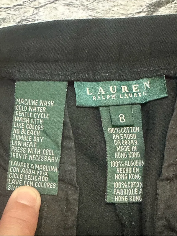 Lauren Ralph Lauren Black Cargo Wide-Leg Men’s Pants - Image 5