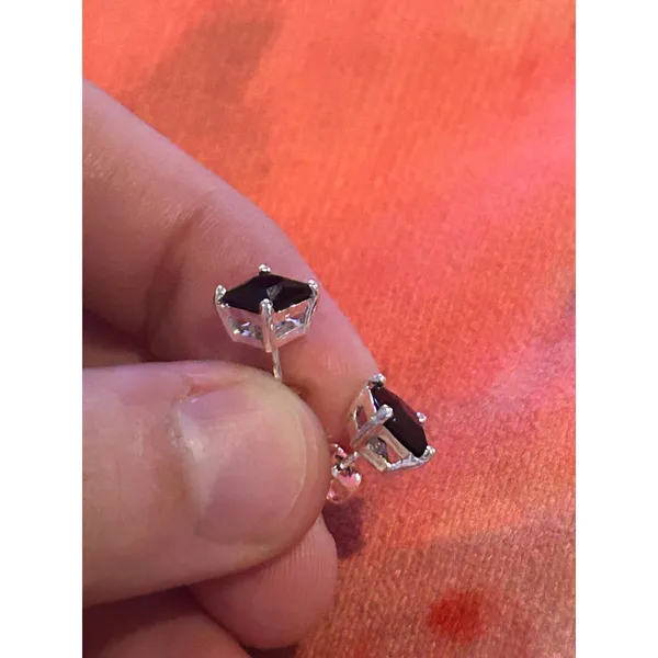 B260 earrings 925 sterling silver stud - Image 4