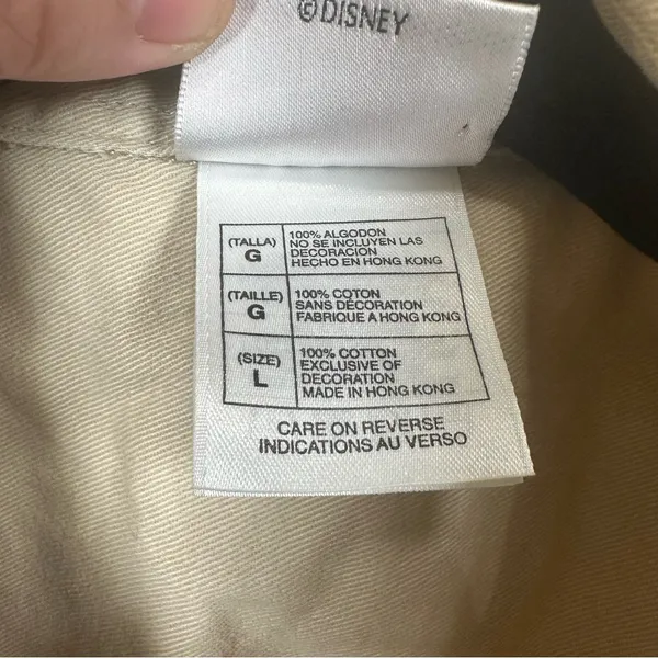 Vintage‎ Disney Pooh Eeyore Utility Vest Y2K Safari Embroidered Beige L - Image 6