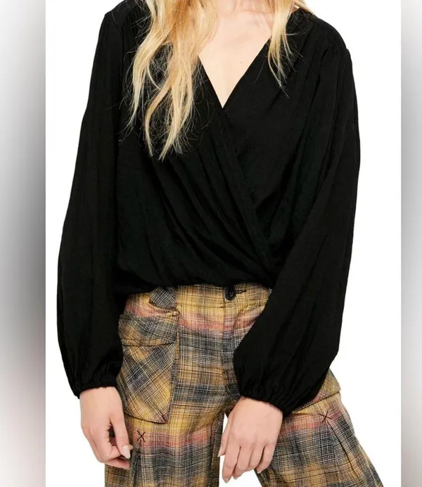 Free People Check On It Wrap Top - Image 2
