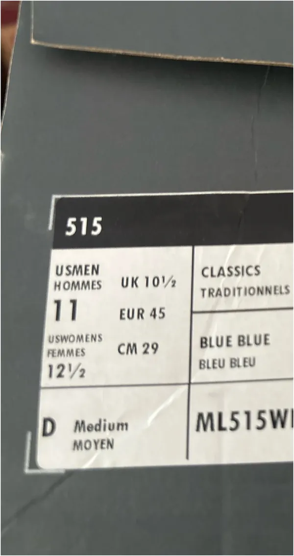 Navy blue and maroon new balance sneakers.515 - Image 6