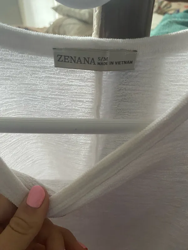 Zenana White crop top - Image 3