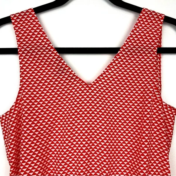 BANANA REPUBLIC Sleeveless Red & White Top - Size XS - Image 5