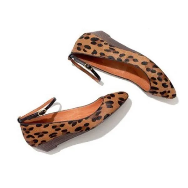 ✨Madewell THE MINI WEDGE IN CALF HAIR Sz 6.5 FLATS✨ - Image 2