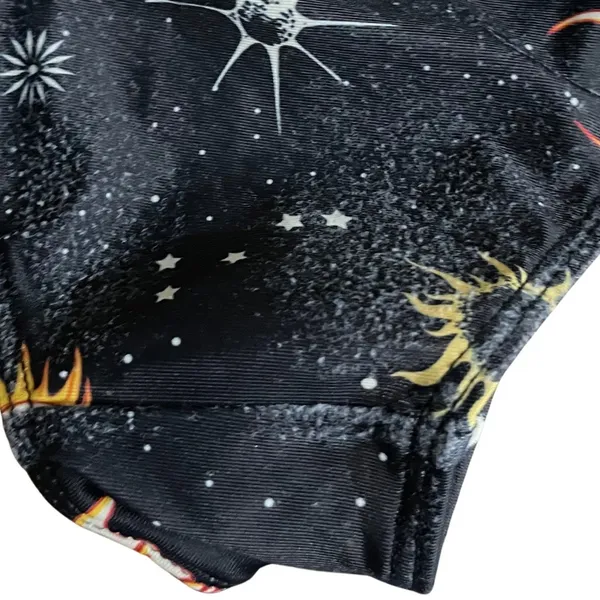 & Other Stories Bikini Two Piece Sun and Moon High Waisted SZ M Celestial Swimsuit Swim Beach - Image 3