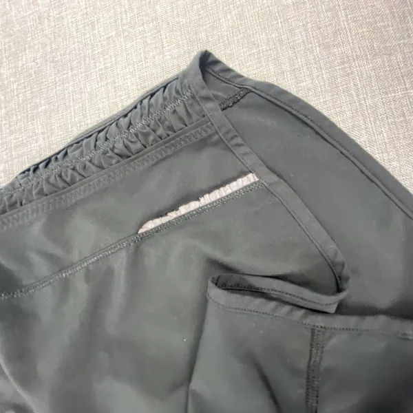 Lululemon Shorts Womens 8 Black 3 In Running Lined Elastic Waist Pockets - Image 5