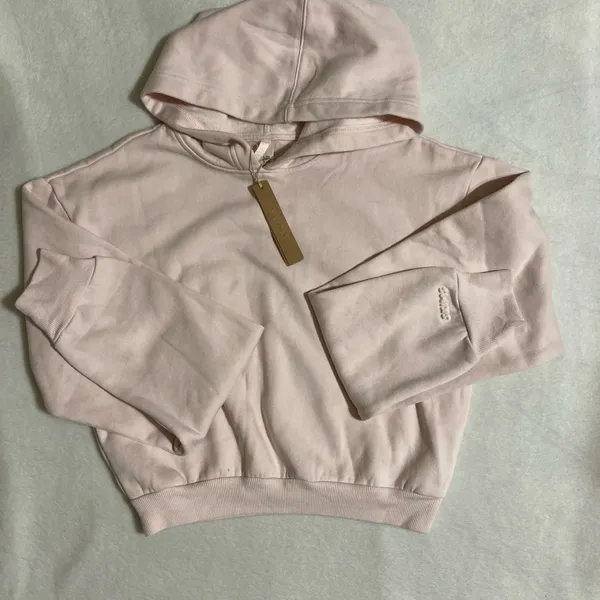 SKIMS Cotton Fleece Shrunken Pullover Hoodie S - Image 3