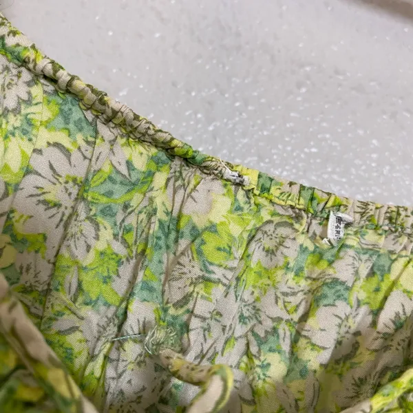 Green Fairycore Milkmaid Dress Large Babydoll Feminine Romantic Cottagecore - Image 3