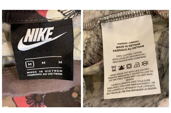 NIKE Femme Patterned Crop Top Size Medium - Image 6