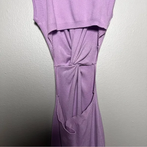 NEW Vici Women Midi Dress XL Lavender Purple Cutout Twist Open Back‎ Brunch Date - Image 13