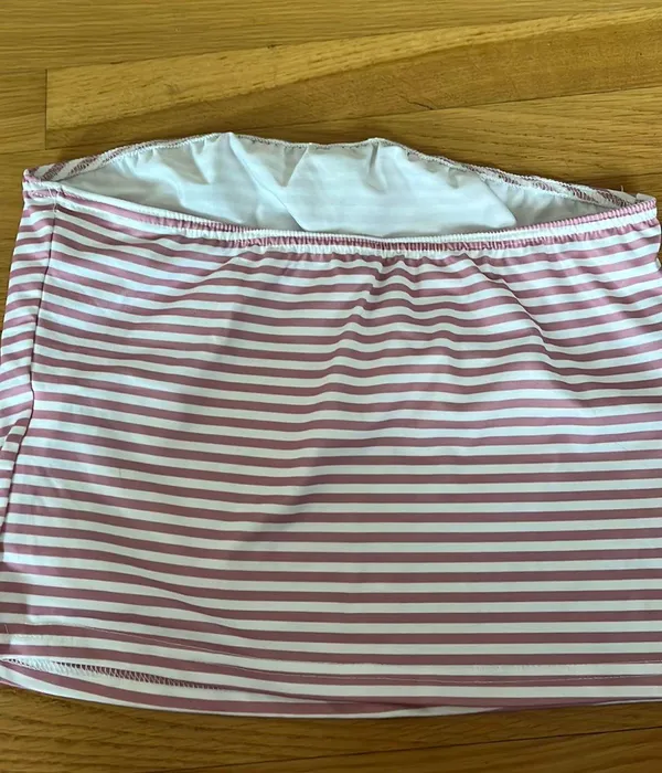 Stripped Colorful Tube Top Pink Size L - Image 2