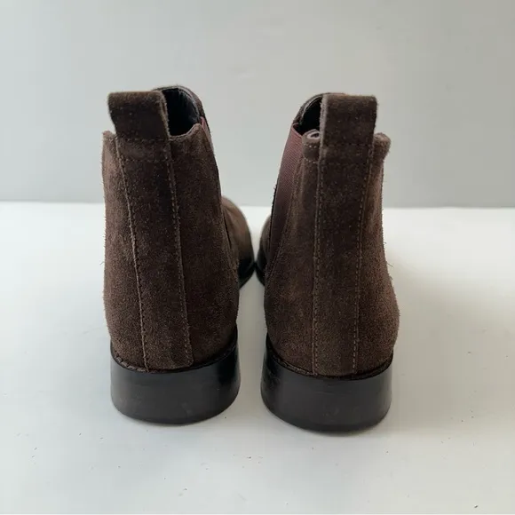 DNA Footwear Ankle Chelsea Boots‎ Booties Womens Size 37 Elastic Suede Brown - Image 4