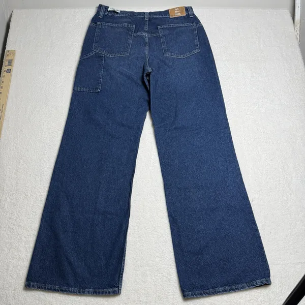 We The Free Womens Tinsley Baggy Jeans Size 31 High Rise Straight Leg Festival - Image 4