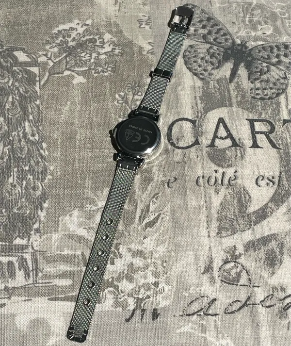 Cute silver watch Black - Image 5
