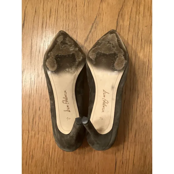 Sam Edelman Gray Suede Pointed Toe Stiletto Pump US 7.5 - Image 7