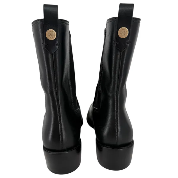 Tory Burch‎ Womens Black Leather Square Toe Chelsea Ankle Boots 143257 Size 6.5M - Image 8