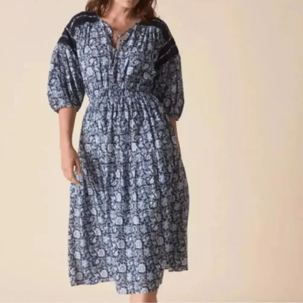 St Roche Floral Print Midi Dress(Size O) - Image 9