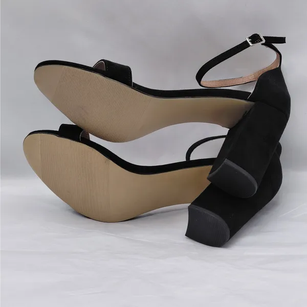 Madden Girl Dress Sandal Womens 10M Black Strappy Block Heel Shoes Wedding Party - Image 12