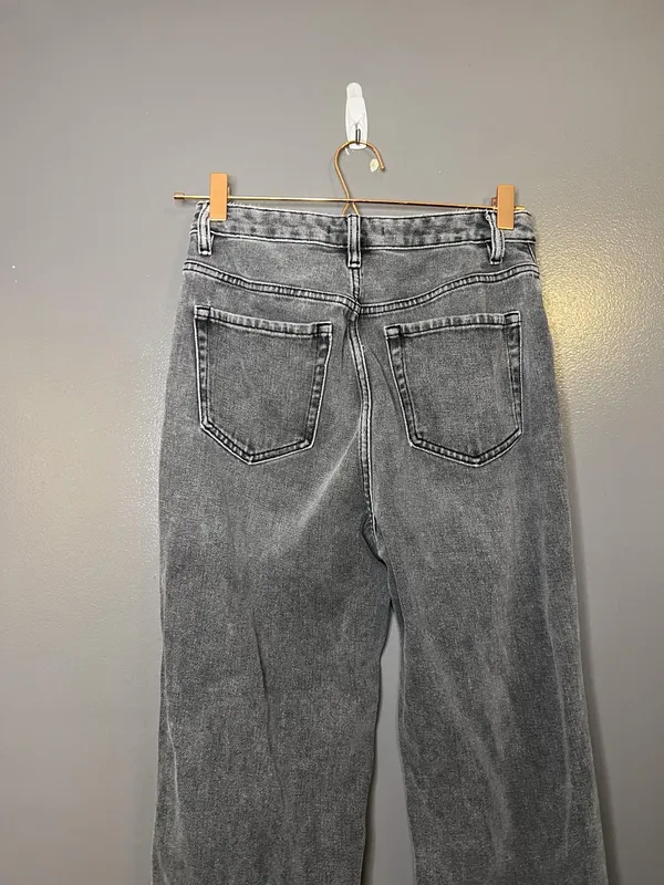 PacSun 90s Boyfriend Jeans Womens 27 Charcoal Gray High Rise Distressed Denim - Image 5